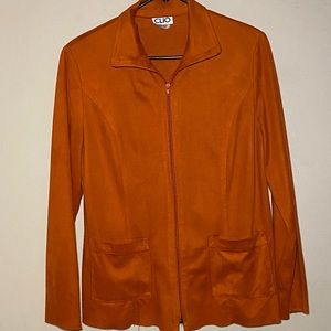 Vintage Clio Leather Jacket and Pants Suit Women Size Medium